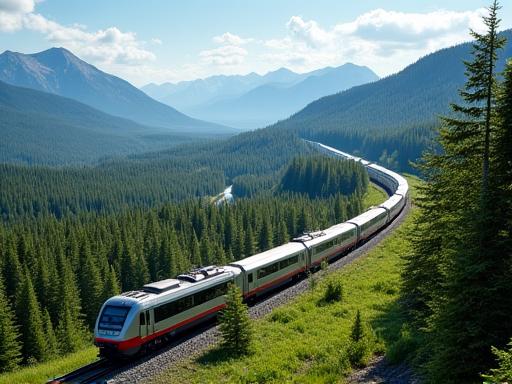 Carbon neutral rail travel across Canada